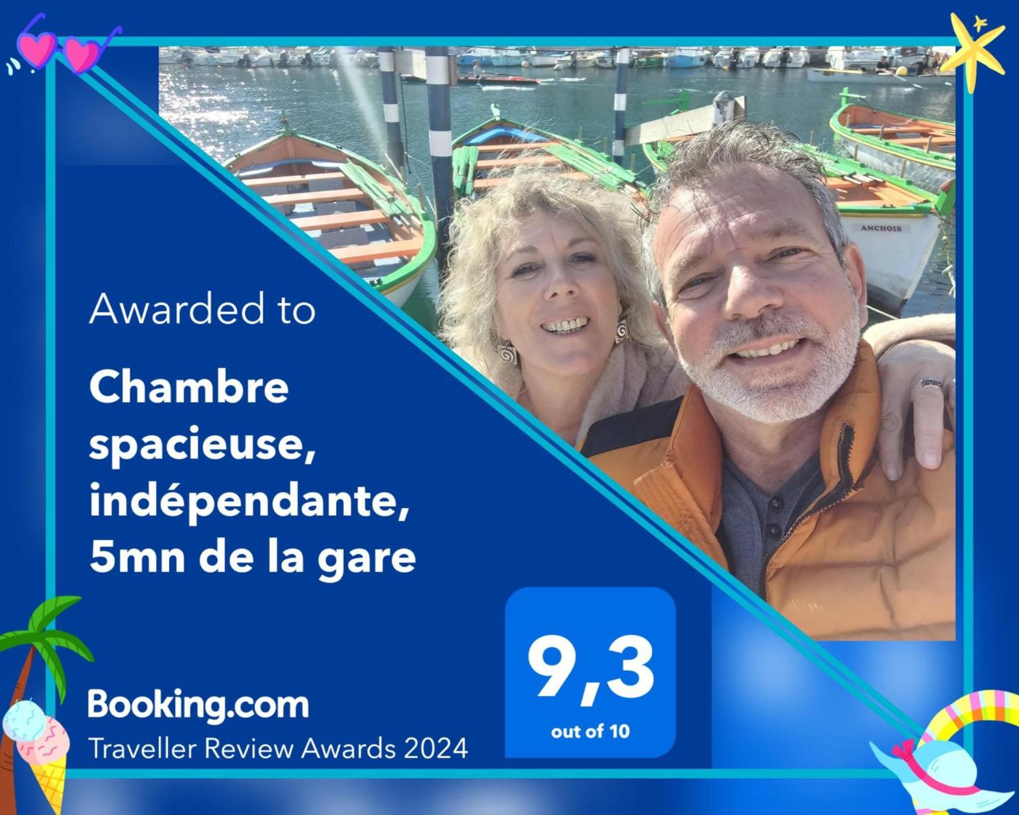 Chambre Spacieuse, Independante, 700M De La Gare Narbonne Kültér fotó